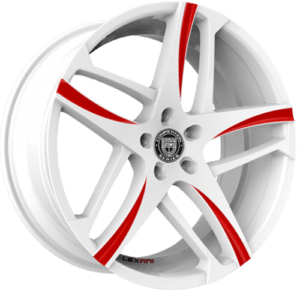Colores Rims White and red